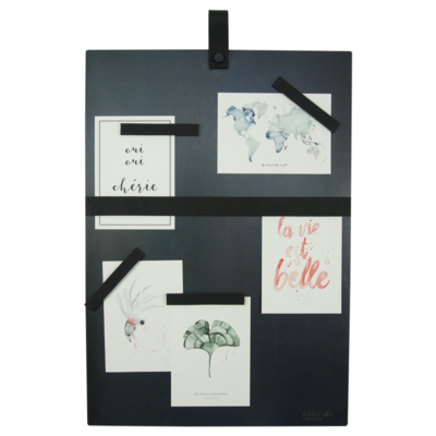 Magneetbord met magneetstrips