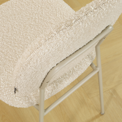 Eetkamerstoel Jasmijn - grijsbeige onderstel