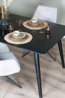 Eettafel James zwart