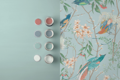 Graham &amp; Brown vliesbehang Clavering Birds Noon Sky