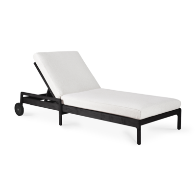 Ethnicraft - Outdoor - Teak Jack adjustable lounger - zwart