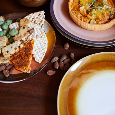 HKliving Dinner Plates - 70's Ceramics