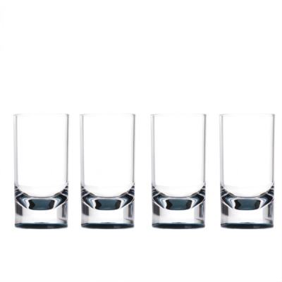 Flamefield longdrinkglas Slim Jim Smoke (set van 4)
