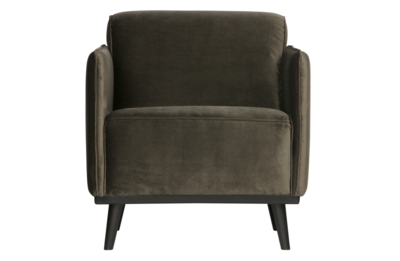 Fauteuil Statement met arm fluweel