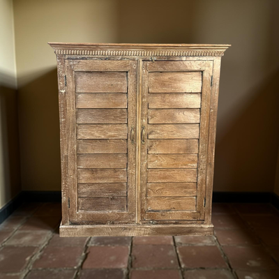 Kast 2 deur shutter naturel