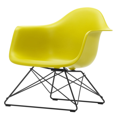 Vitra loungestoel Eames LAR zwart onderstel