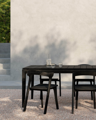 Ethnicraft - Outdoor - Teak Bok tuinstoel - zwart