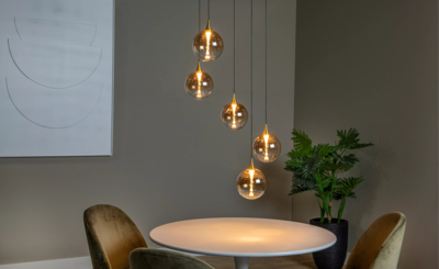 Hanglamp Gisela 5-Lichts – Amber