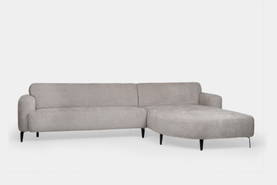 JaxxChoice hoekbank Loren lichtgrijs