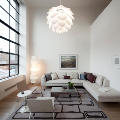 Hanglamp Silvia koordset wit