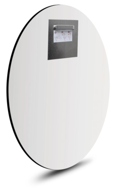 Rond schilderij aluminium Delfts blauwe borden