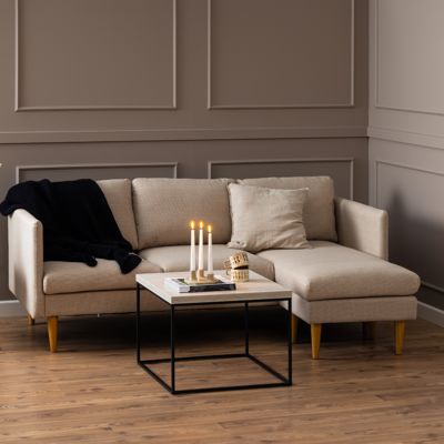 Hoekbank Jelle 2-zits - met verstelbare chaise longue