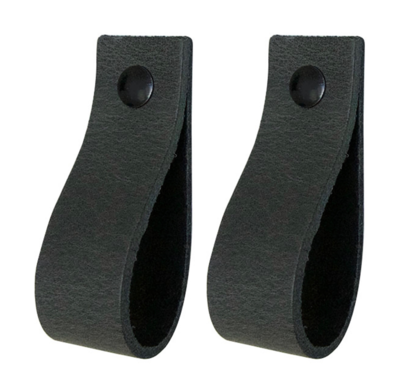 Leren handgrepen set van 2 - maat L