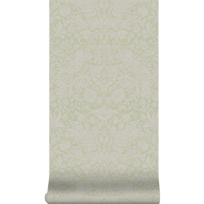 vliesbehang william morris at home strawberry thief fibrous sage