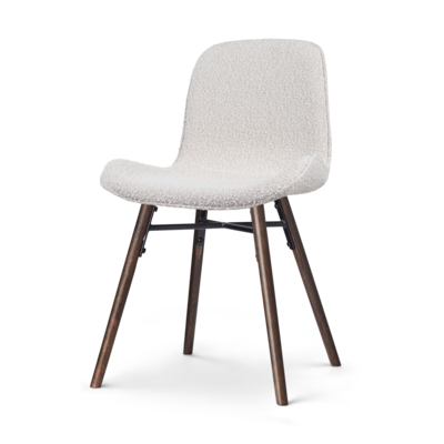 Eetkamerstoel Nena-Fé walnoot houten onderstel