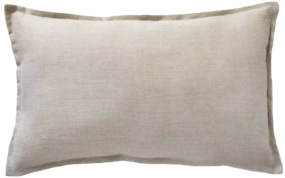 Kussen Linnen grof zand 58x37 cm