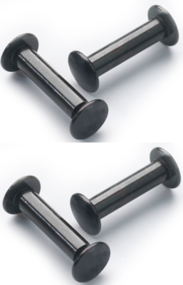 Leren handgrepen set van 2 - maat L