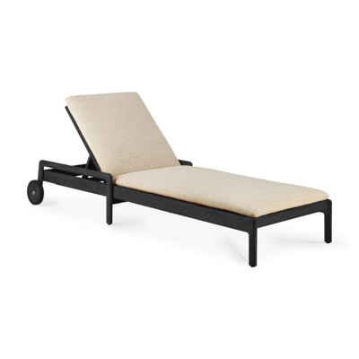 Ethnicraft - Outdoor - Teak Jack adjustable lounger - zwart