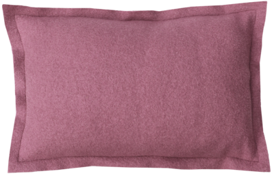 Kussen boiled wool cerise rechthoek