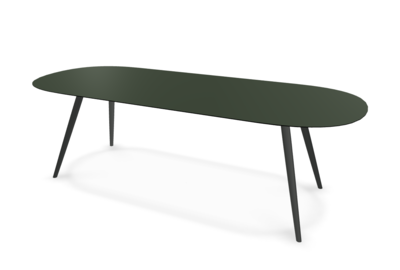 They &amp; Me eettafel Joy – plat ovaal – HPL Zucchini