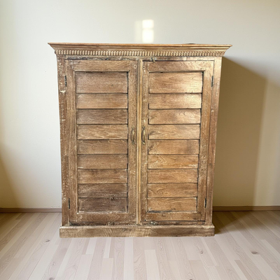 Kast 2 deur shutter naturel