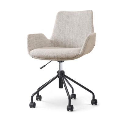 Bureaustoel Nout-Eef zwart onderstel