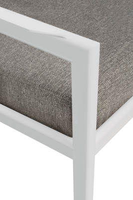 Ethnicraft outdoor loungestoel Jack - wit aluminium