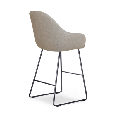 Barkruk Nino-Mae zwart onderstel - 65 cm