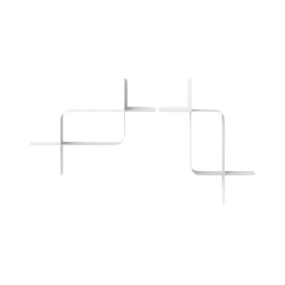 Umbra wandplank Montage metaal