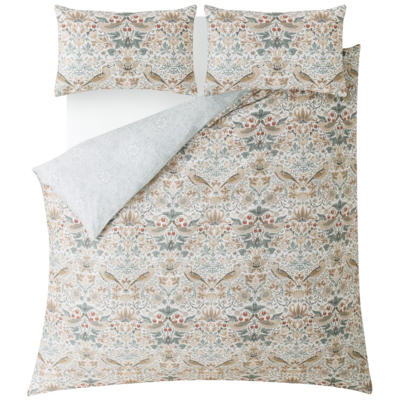 bedtextiel william morris at home strawberry thief hessian
