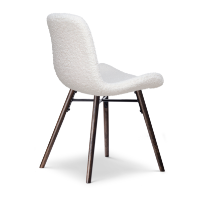 Eetkamerstoel Nena-Fé walnoot houten onderstel