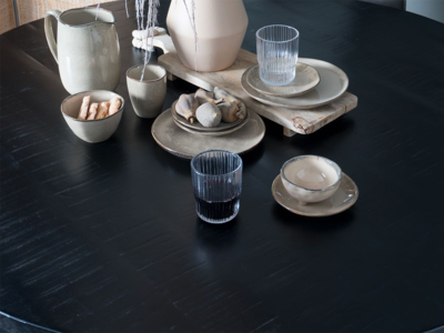 Eettafel Bob Rond Zwart ø150 cm