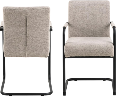 Fyn Eetkamerstoel - Set van 2 - Beige