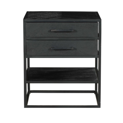 Nachtkastje Rijn zwart