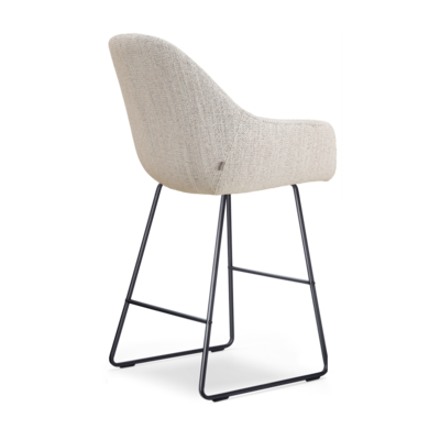 Barkruk Nino-Mae zwart onderstel - 65 cm