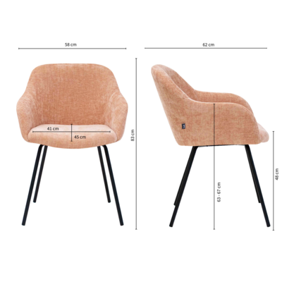 Kick eetkamerstoel Arda