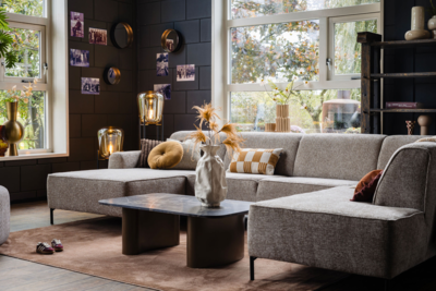 JaxxChoice hoekbank U-model Lotta bruin