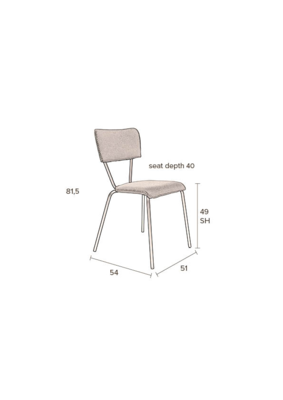 Dutchbone Melonie Eetkamerstoel - Set van 2