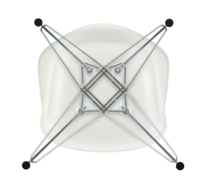 Vitra stoel Eames DAR chroom onderstel