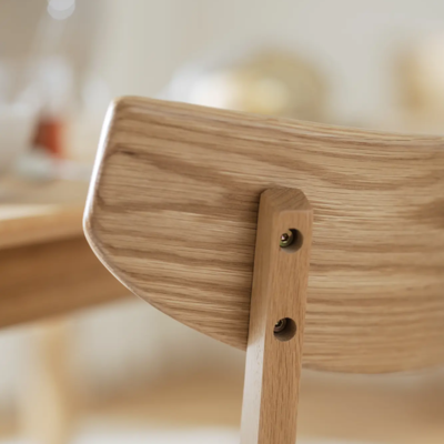 Eetkamerstoel eikenhouten Ami