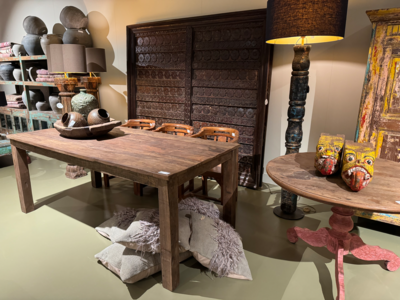 Eettafel teakhout Uniek India