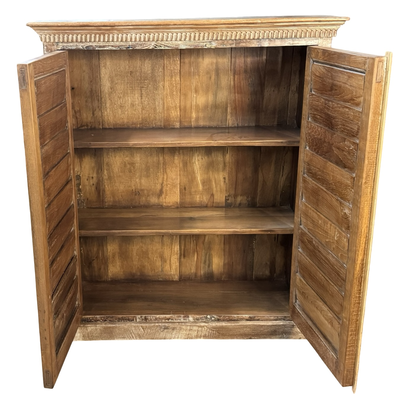 Kast 2 deur shutter naturel