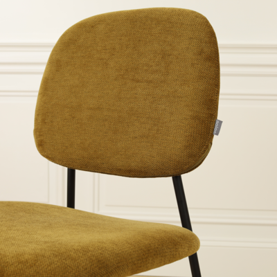 Eetkamerstoel Jasmijn - zwart onderstel