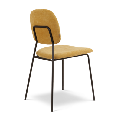 Eetkamerstoel Jasmijn - zwart onderstel