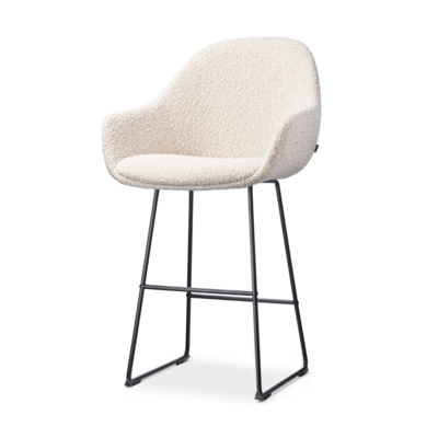 Barkruk Nino-Mae zwart onderstel - 65 cm