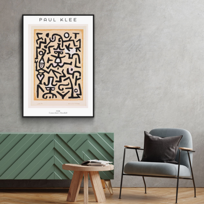 Walljar poster ingelijst - Paul Klee - Comedians