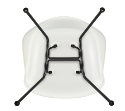 Vitra stoel Eames DAX Basic Dark onderstel