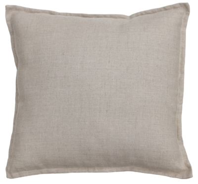 Kussen Grof linnen zand 48x48 cm
