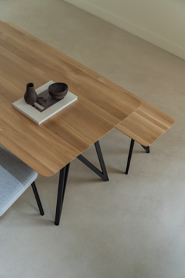 Studio HENK tafel Butterfly Rechthoekig, zwart frame - Smart Collectie