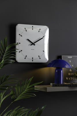 Wandklok Sucinto Dome Vierkant